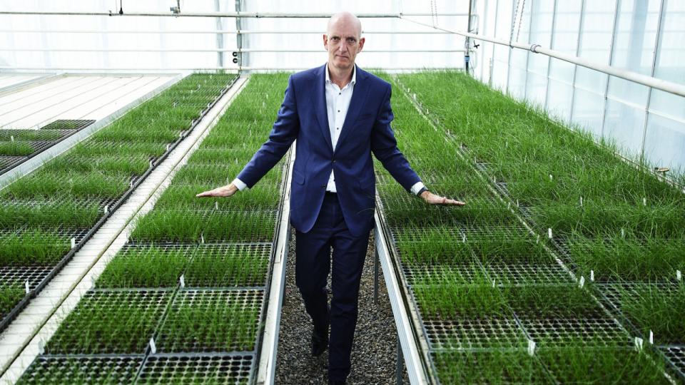 DLF’s direktør Søren Halbye om virksomhedens arbejde med at skabe klimavenlige afgrøder og frøsorter. Foto: Magnus Møller