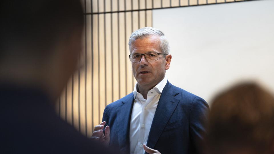 Aktiviteten faldt mere i første halvår, end Vincent Clerc, adm. direktør i Mærsk, havde ventet. Arkivfoto: Thomas Traasdahl/Ritzau Scanpix)