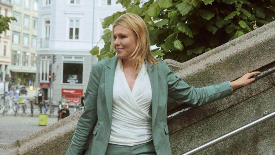 Hun har været i både Danske Bank, Arbejdernes Landsbank og Coop Bank. Nu er Charlotte Skovgaard adm. direktør i Merkur Andelskasse. Foto: Jonas Pryner Andersen