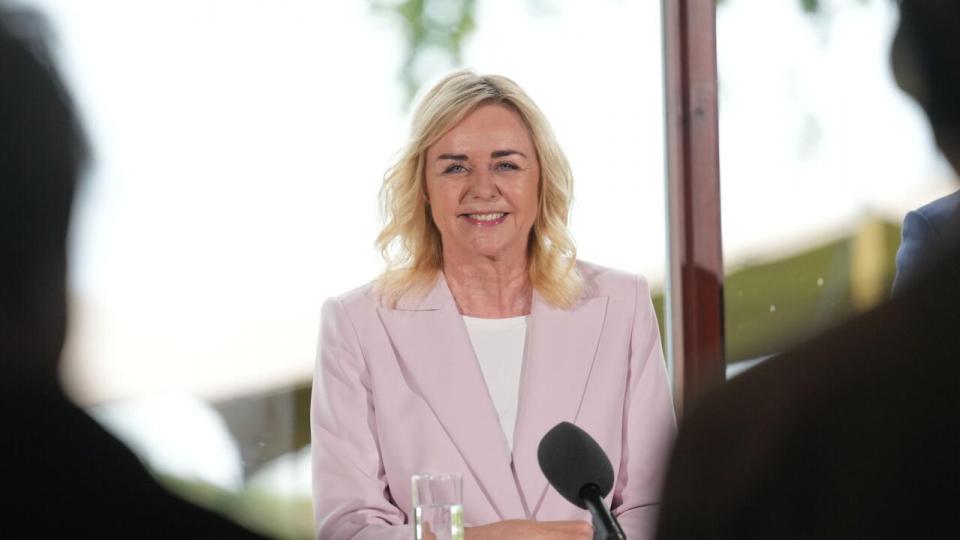 Pressemøde i forbindelse med sommergruppemøde hos Konservative på Hotel Hesselet i Nyborg, torsdag den 22. august 2024. Foto: Claus Fisker/Ritzau Scanpix