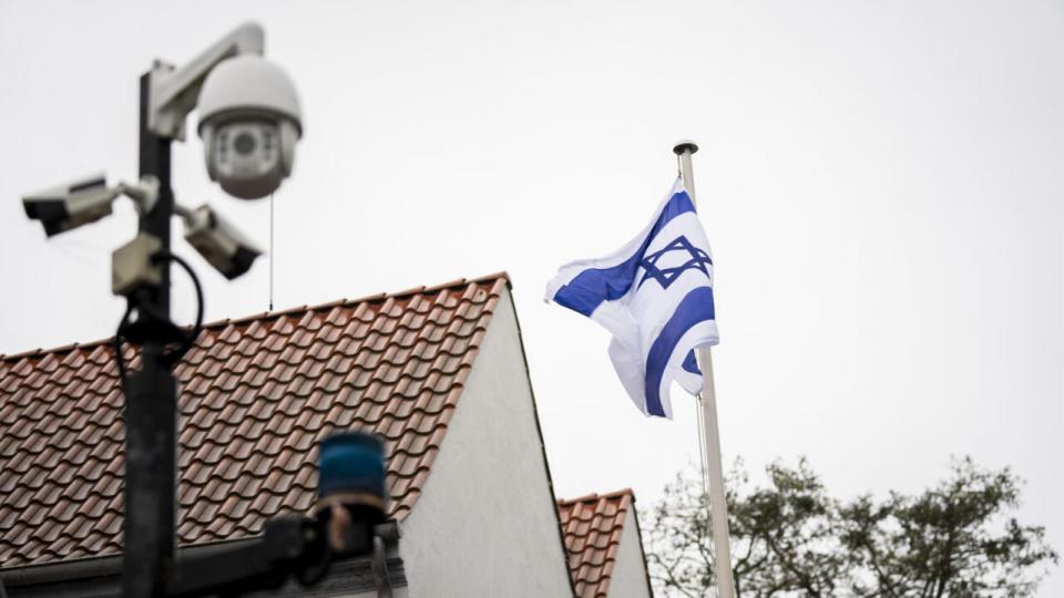 Foto af den israelske ambassade i oktober 2023. Arkivfoto: Ida Marie Odgaard/Ritzau Scanpix