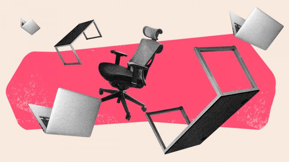 Såkaldte flyverpladser vinder i stigende grad frem på arbejdspladserne, i takt med at hjemmearbejde bliver hyppigere. Collage: Michaël Dorbec
