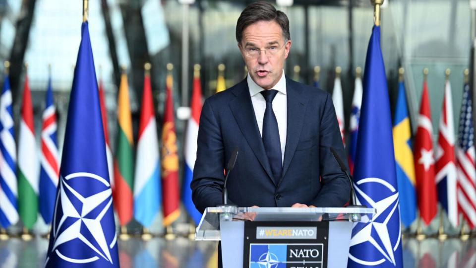 Natos generalsekretær, Mark Rutte, kritiserer i skarpe vendinger Nordkorea for at udstationere nordkoreanske soldater til Rusland. Foto: Abaca/Ritzau Scanpix