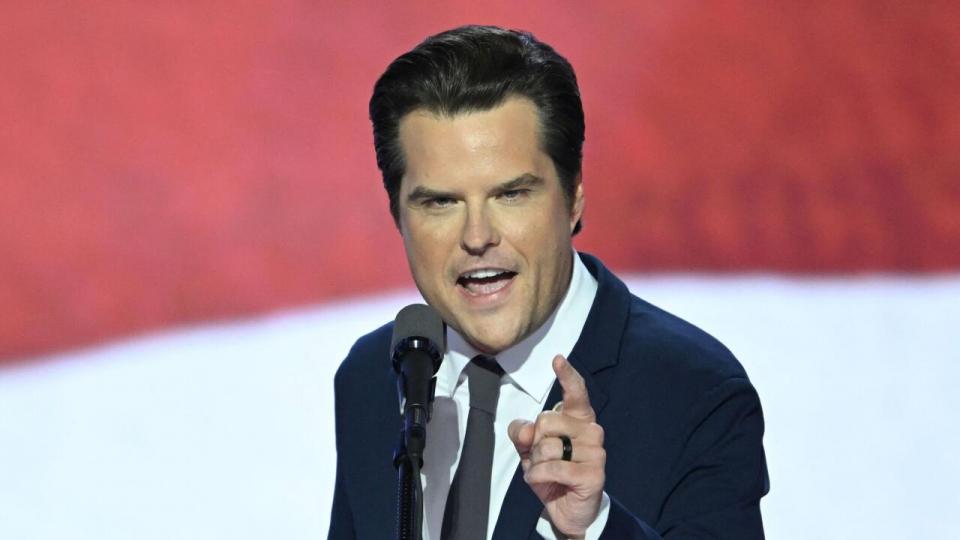 Matt Gaetz nåede ikke mange dage som Donald Trumps bud på den næste justitsminister i USA, fordi han trak sig torsdag aften. Arkivfoto: Andrew Caballero-Reynolds/AFP/Ritzau Scanpix