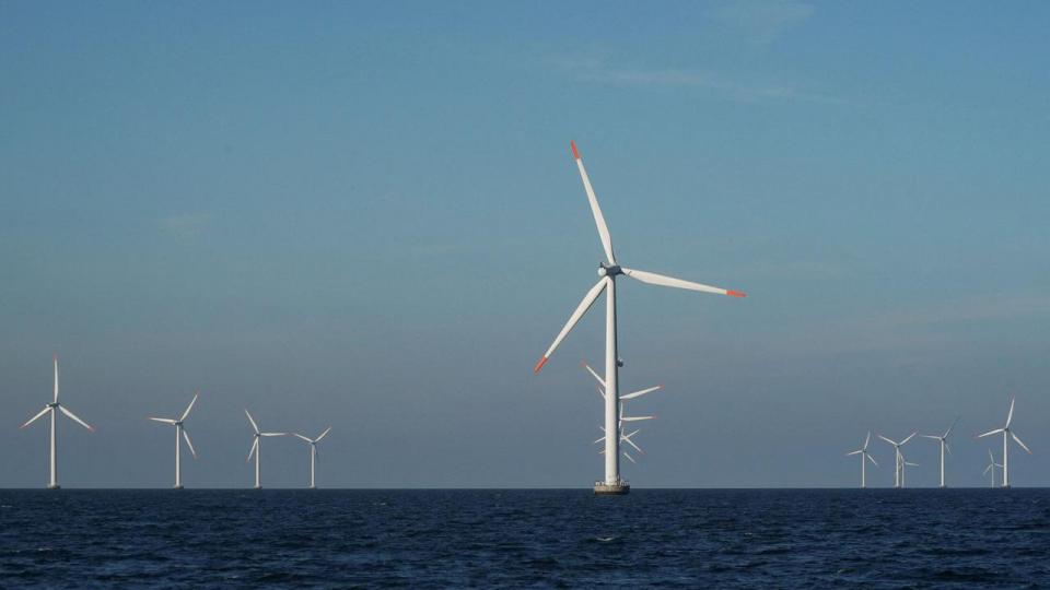 Ørsted-vindmøller ud for Danmark.