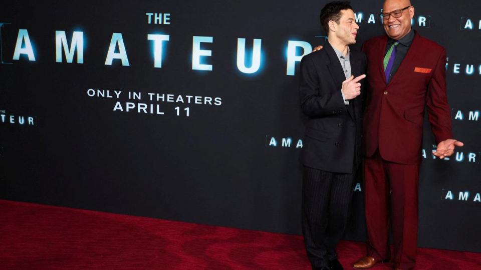 Premiere tid for agentfilmen “the Amateur”. Rami Malek og Laurence Fishburne hygger sig i New York to dage efter, at Børsen mødte dem i London.