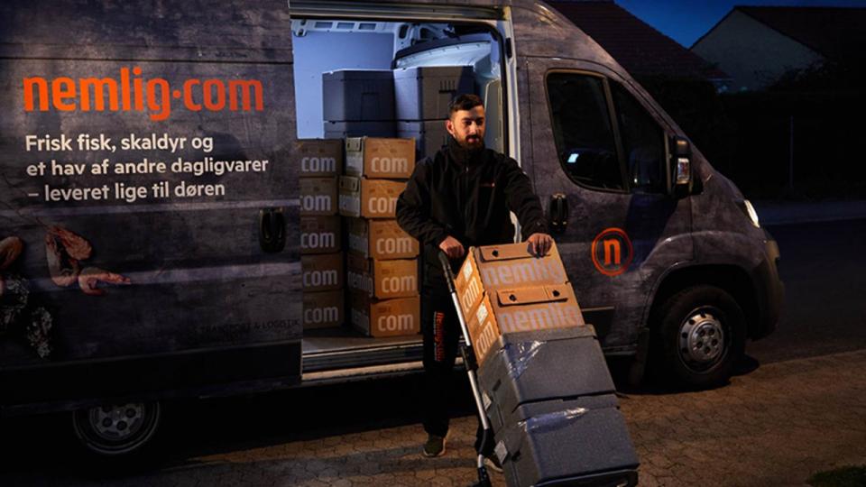 Nemlig.com's chauffører er reelt ikke ansat af firmaet, men af en større gruppe underleverandører. Foto: Nemlig.com