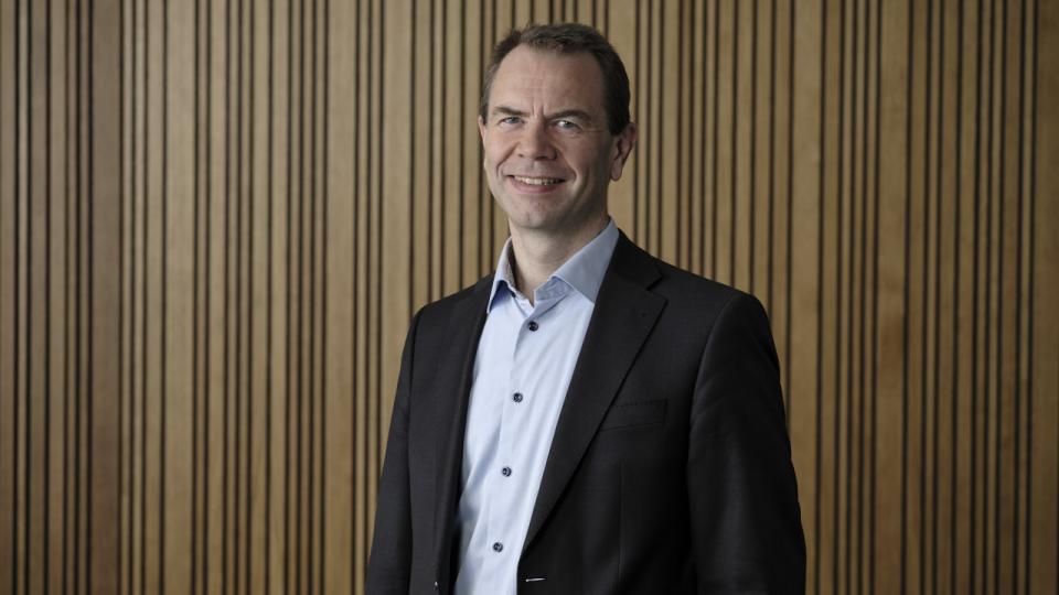 “Vi er rigtigt godt tilfredse med regnskabet, hvor vi har sluttet året af meget stærkt,” siger Lars Green, der er finansdirektør i Novozymes. PR-foto