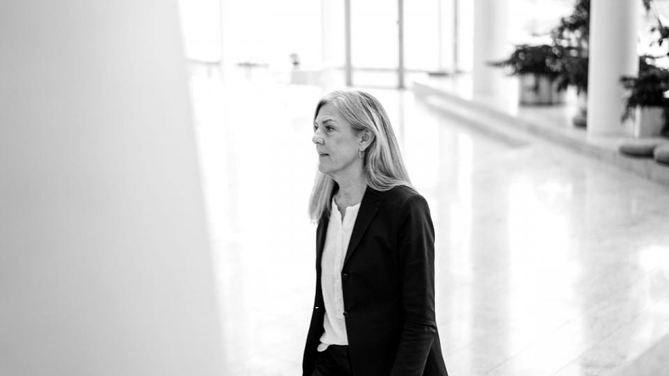 Aller Medias topchef Charlotte Riparbelli kan glæde sig over fremgang i indtjening og bundlinje, mens omsætningen daler. Foto: Nina Pilgaard