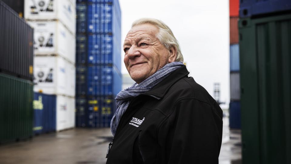 ”Da jeg grundlagde Titan Containers, var der ikke en plan om, at vi skulle blive en stor, markedsledende virksomhed. Det skulle bare give mig en tilfredsstillende arbejdsdag og en rimelig livsstil,” fortæller Layland Barker. Foto Jacob Nielsen