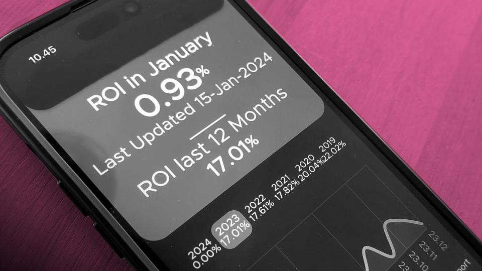 Via en app, har investorer kunnet følge med i afkastet på deres investering. Foto: Emil Stig Pedersen. Grafik: Mie Hein Hvidkjær