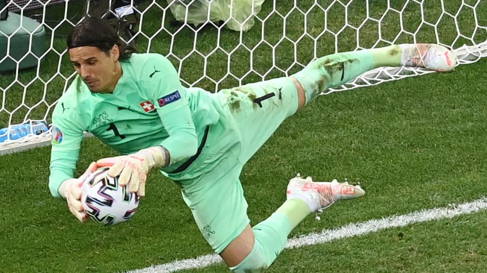 Yann Sommer stod en god kamp for Schweiz, som vandt over Frankrig i ottendedelsfinalen ved EM.
