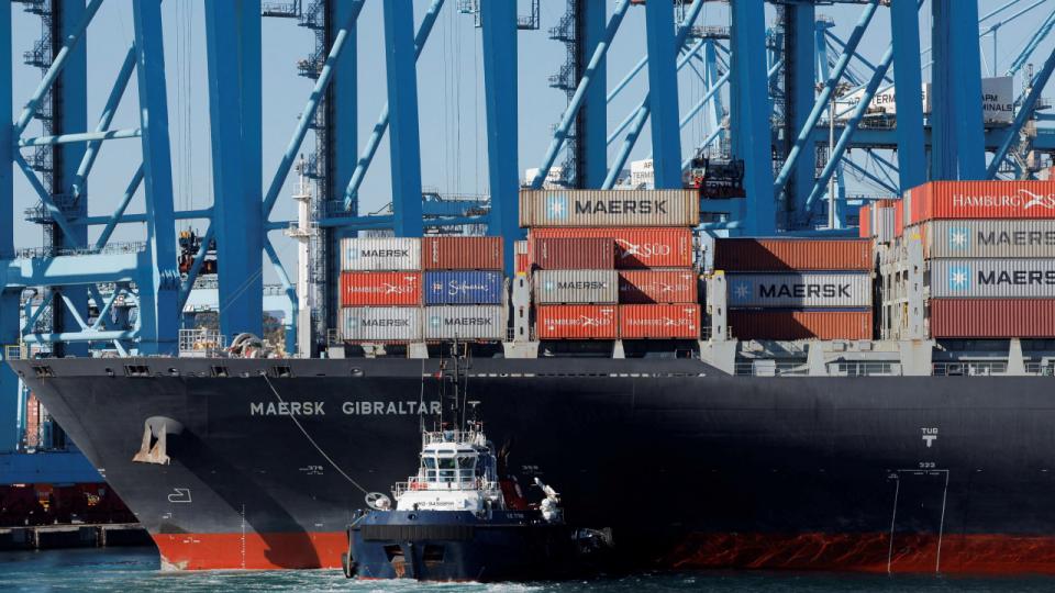 Containerskibet "Maersk Gibraltar" er blevet forsøgt angrebet med et missil i Det Røde Hav. Missilet ramte dog ikke skibet. Arkivfoto: Jon Nazca/Reuters